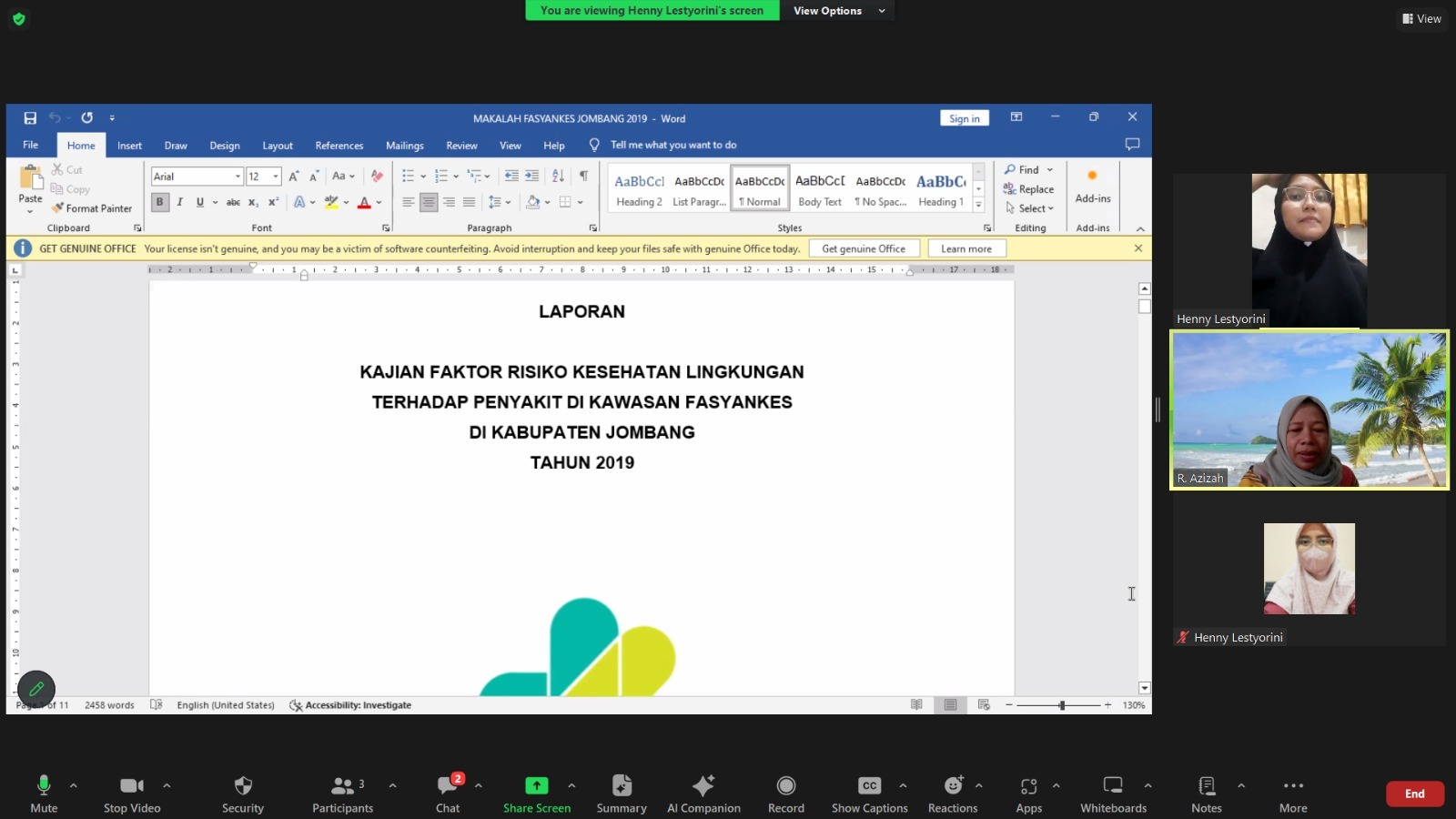 Sertifikasi Skema Klaster Pelaksanaan Inspeksi Kesehatan Lingkungan Pengamanan Limbah Fasyankes  TUK BBTKLPP Surabaya, 18 Desember 2023