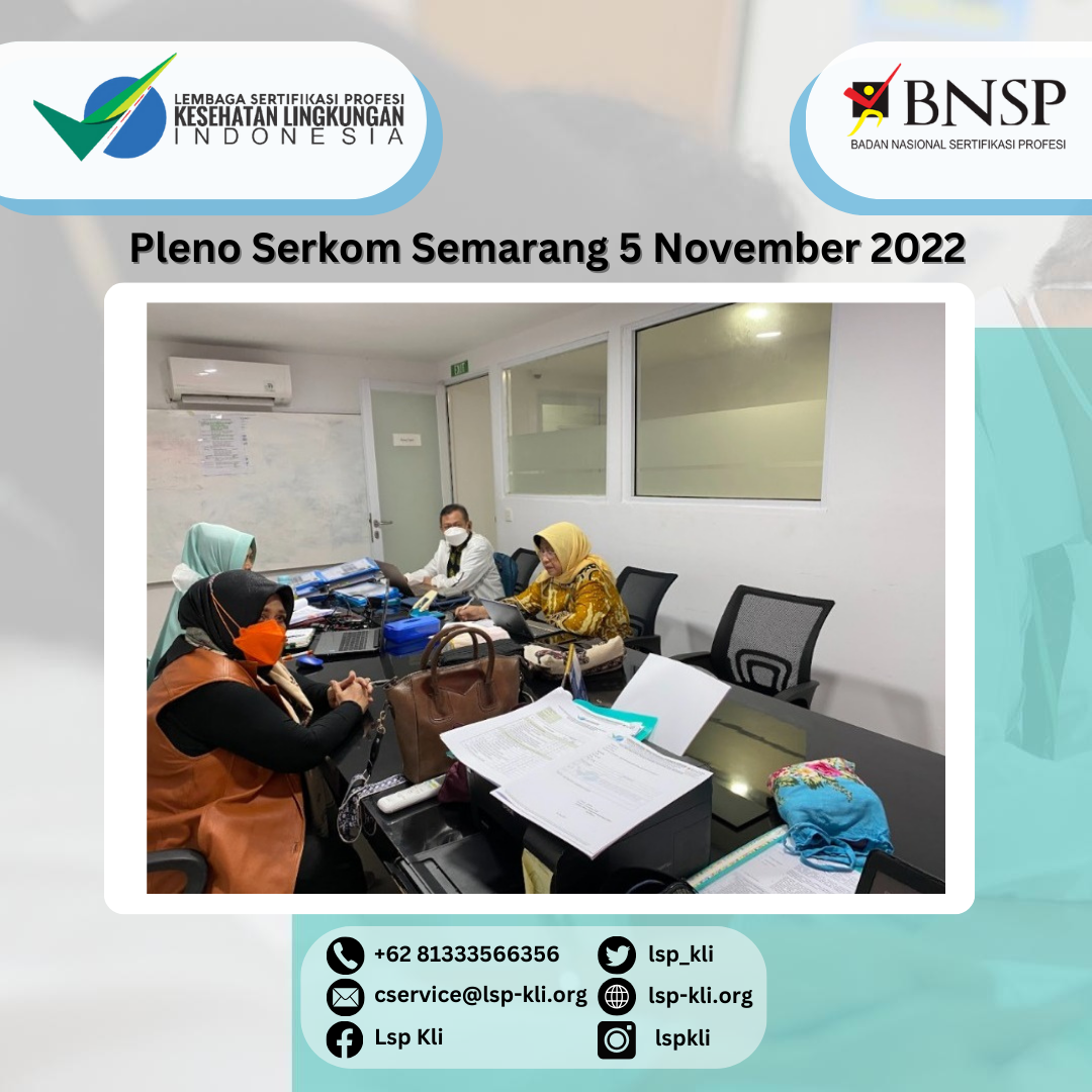 Pleno Serkom Semarang 5 November 2022