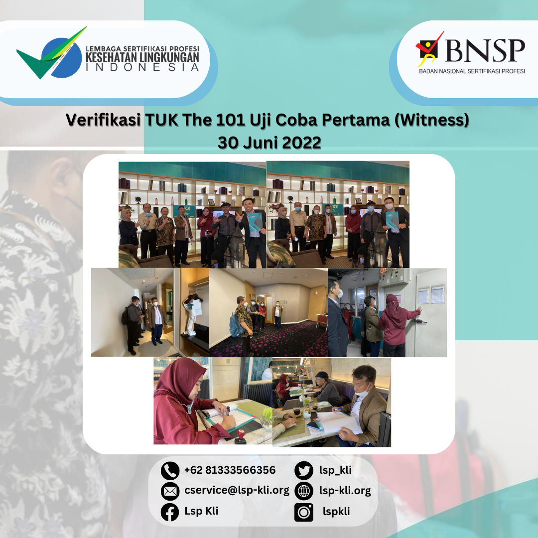 Verifikasi TUK The 101 Uji Coba Pertama (Witness) – 30 Juni 2022