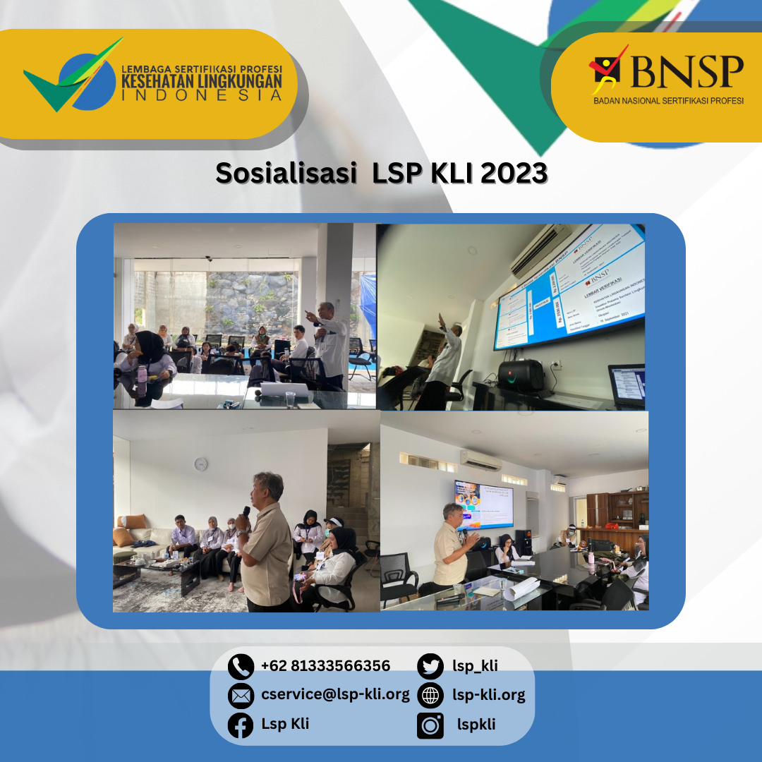 Sosialisasi  LSP KLI Tahun 2023  
